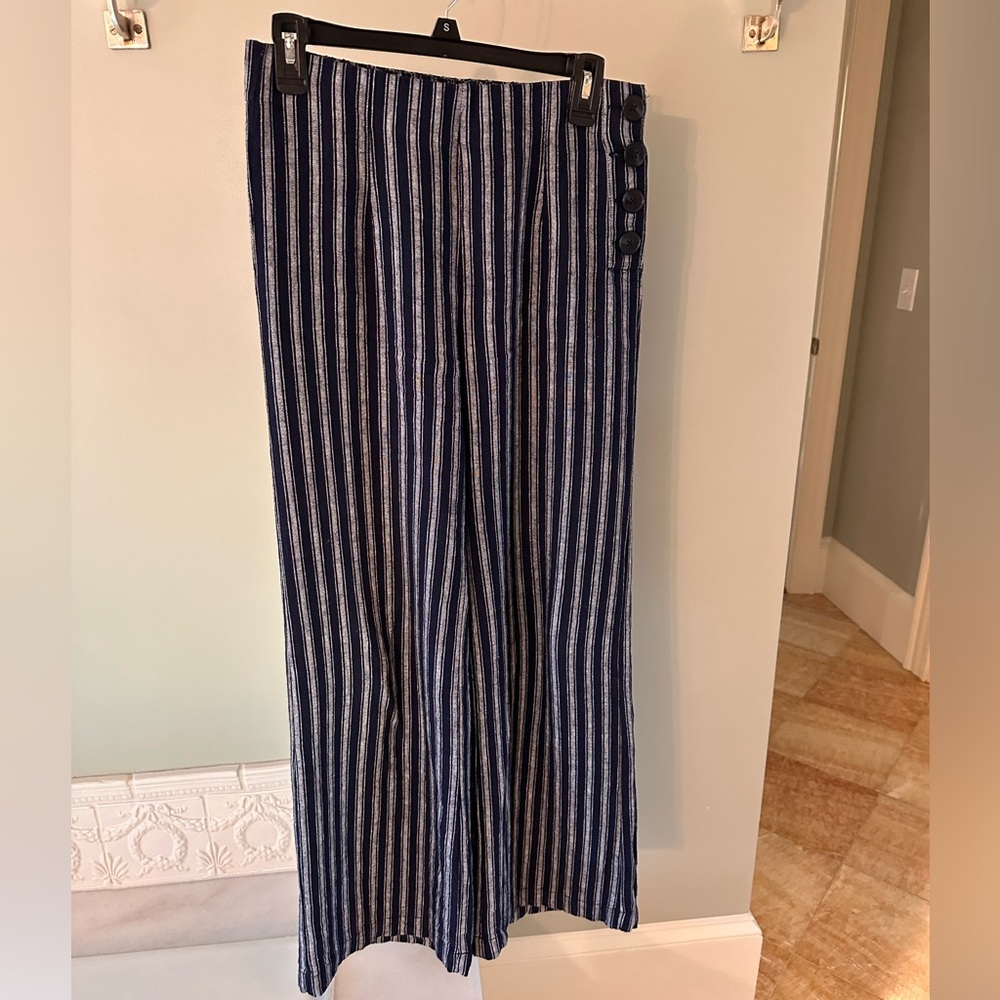 Gap linen size 4 wide leg pants